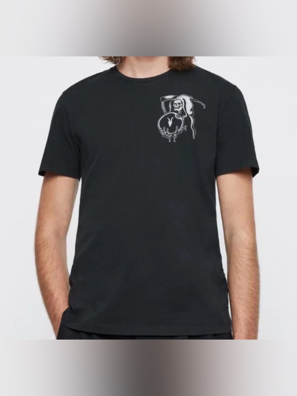 All Saints Charcoal Graphic Tee